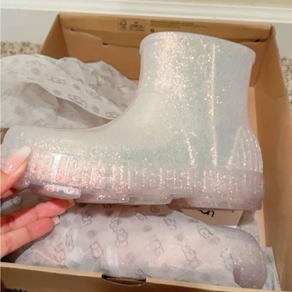 UGG White Rain & Snow Boots